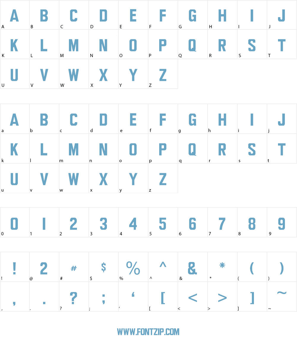 Wagner Modern Font Character